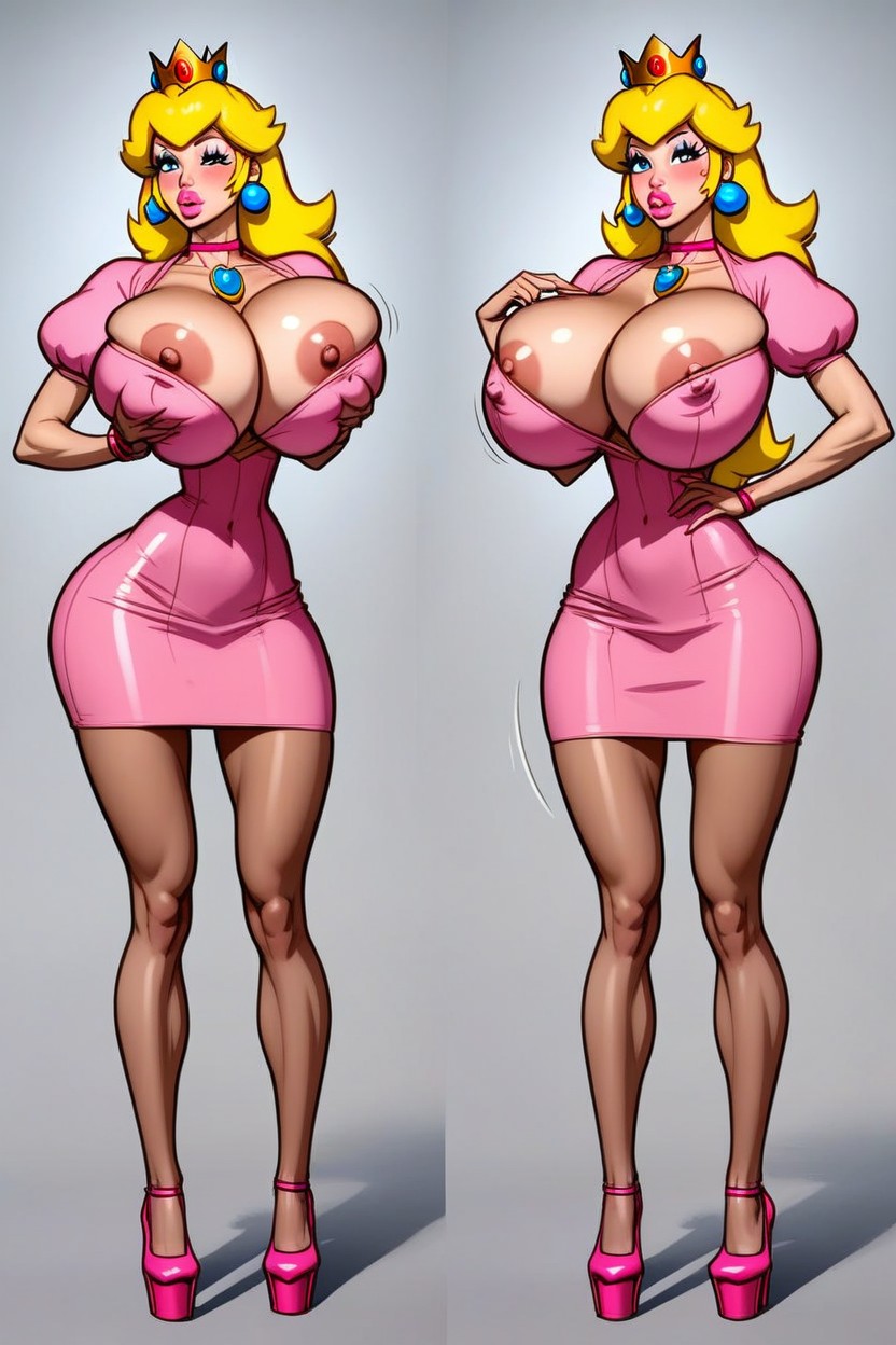Breast Expansion, Lean Hips, Bimbo Boobs AI Porn