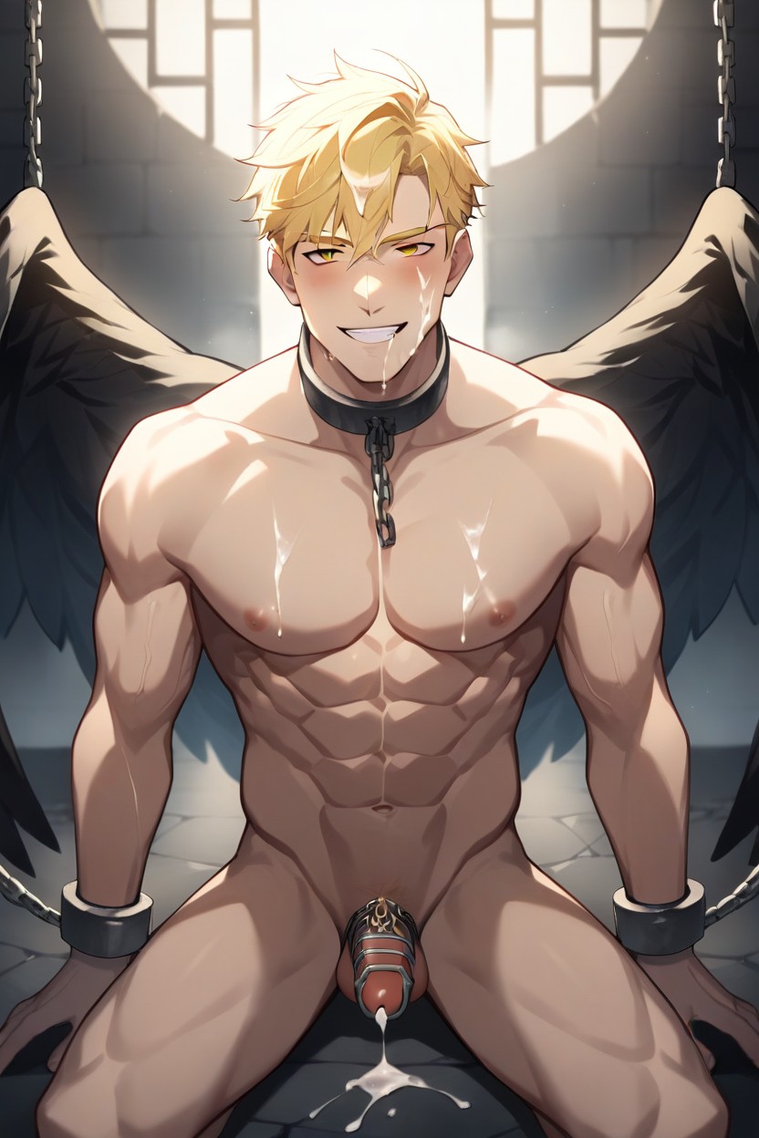 Scenery, Muscular, Dungeon AI Gay Porn