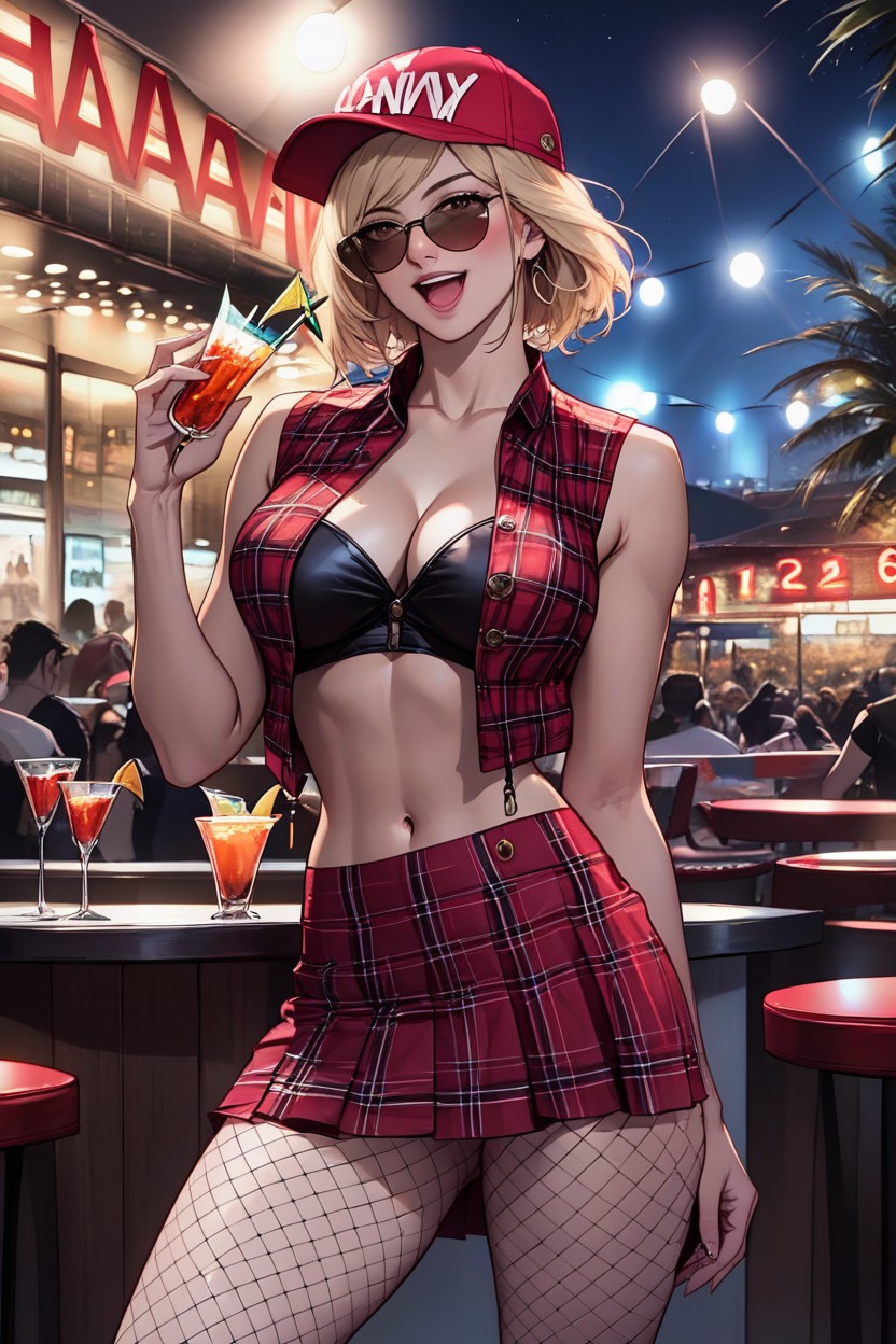 High Resolution, Sunglasses, Blushing AI Porn