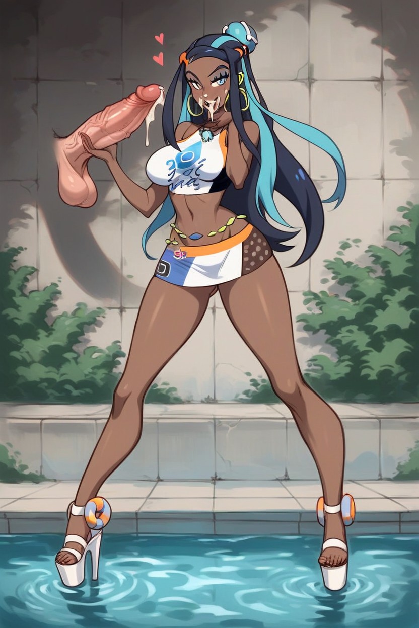 Penis Taller Than Body, Cock Worship, Cute Hentai AI Porn