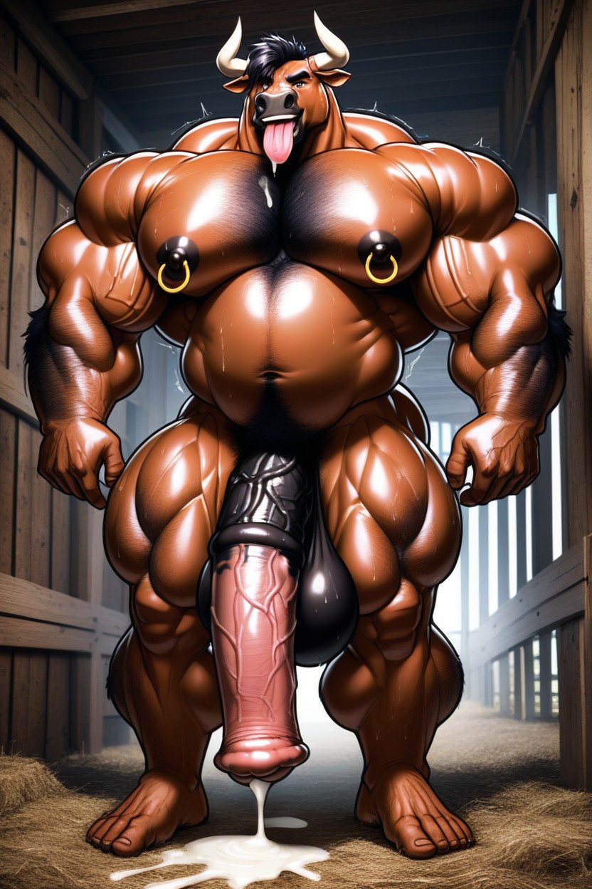 Granja, Cuerpo Completo, 2 Personas Furry IA