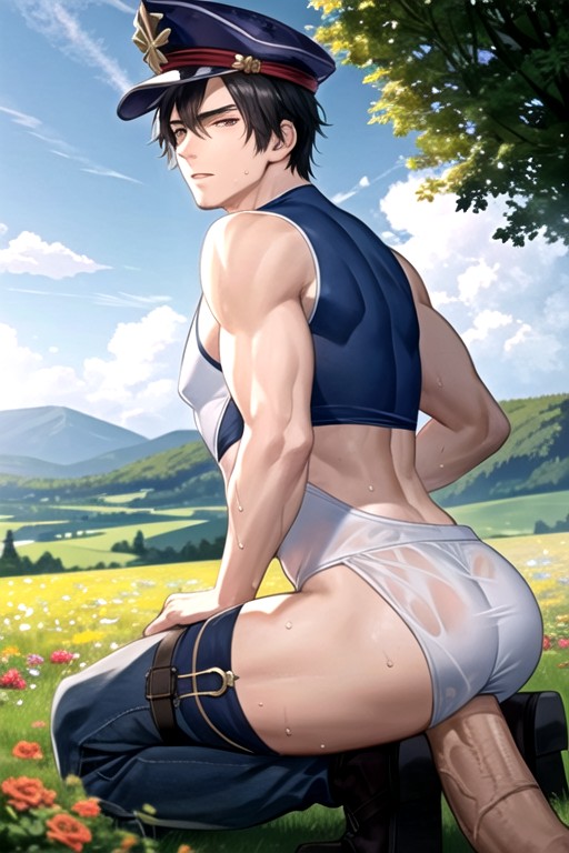 Japanese, Thick Thighs, Hardon AI Gay Porn