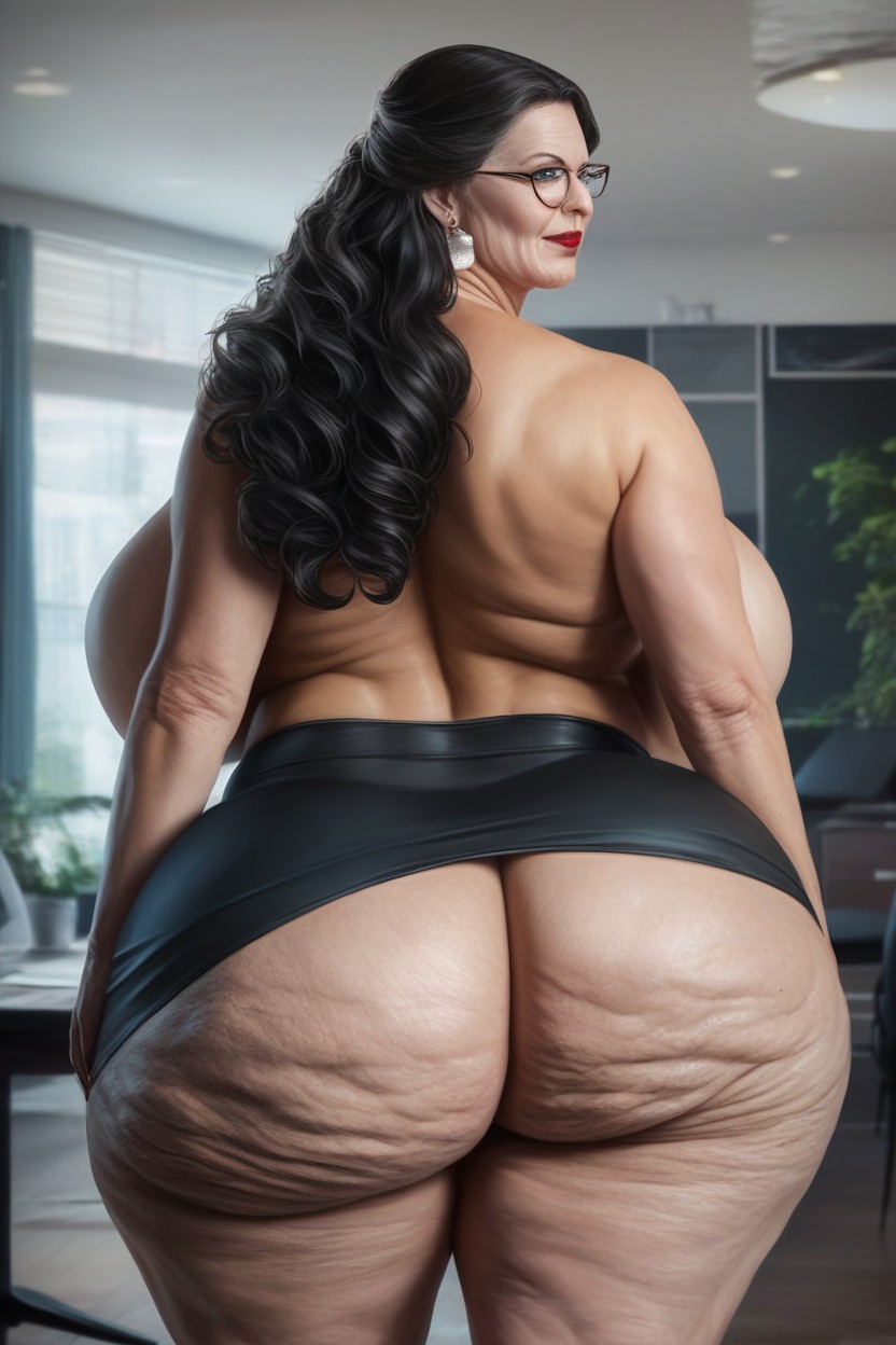 Ass Triple Width Of Shoulders, Thick Ass, Extremely Wide Hips AI Porn