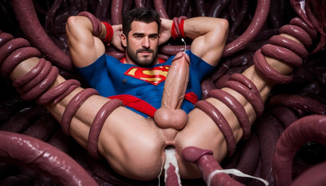 Glabrous Body, Tentacle Pit, Super Hero AI Gay Porn