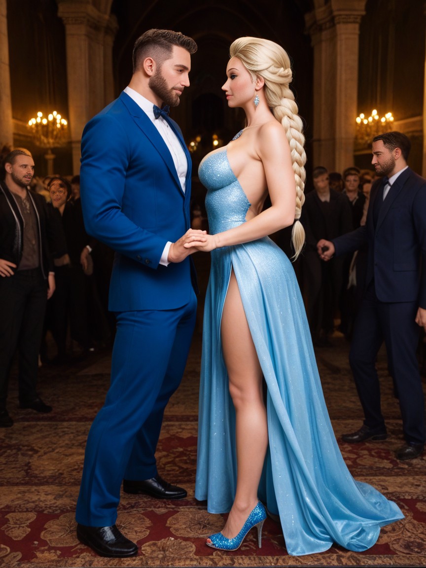 Gorgeous Face, Bodycon, Hetero Couple AI Porn