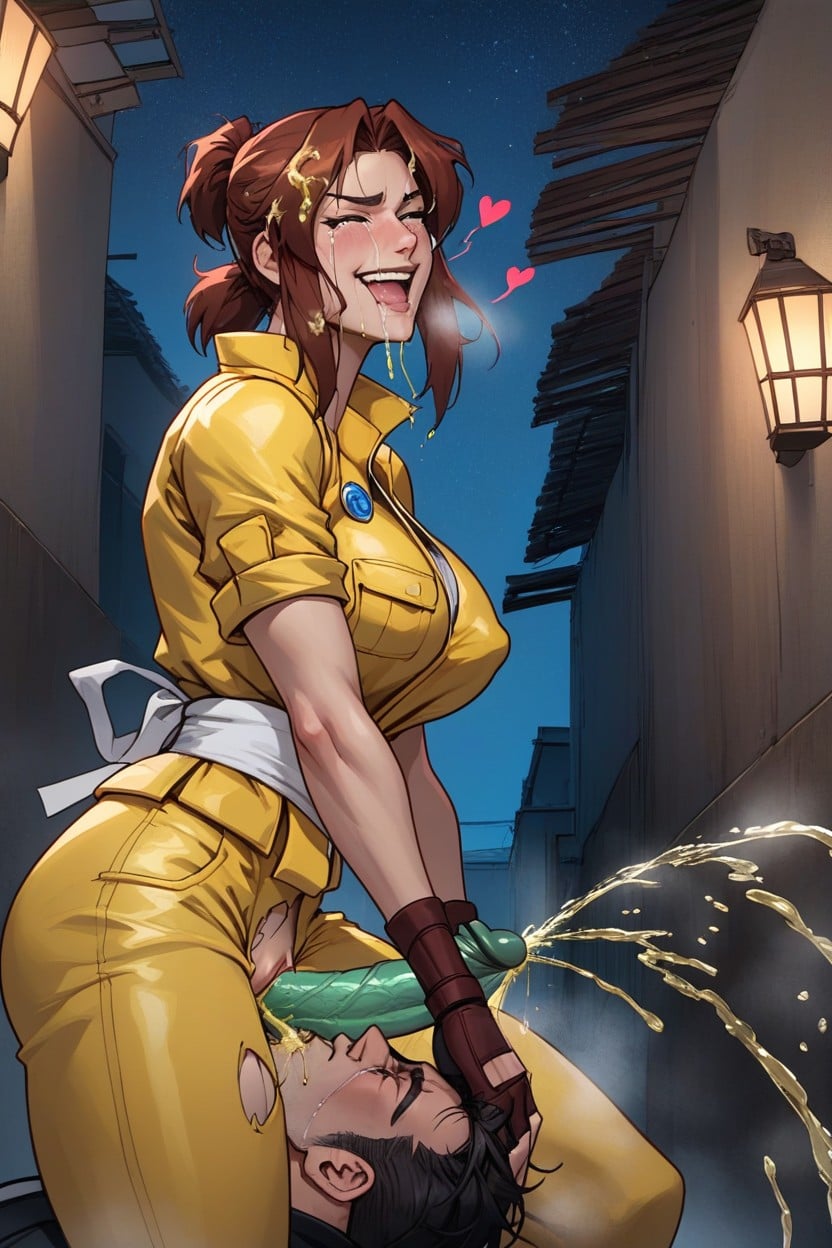 Erect Nipples, April O'neil, Happy Hentai AI Porn
