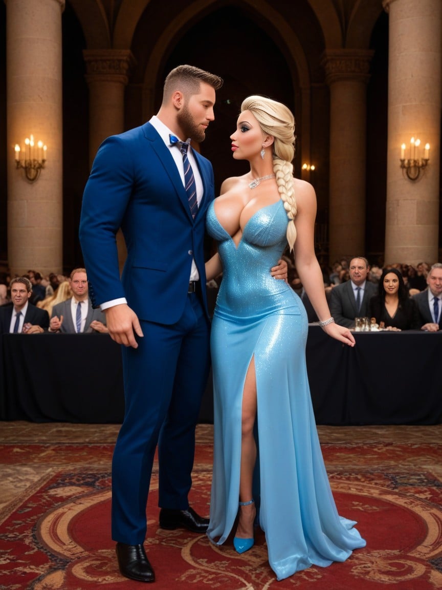 Tall, Diamond Jewelry, Sleeveless AI Porn