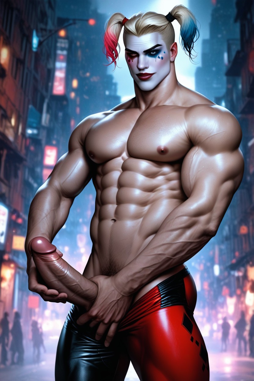 Absurd Res, Very Short Hair, Wide Angle AI Gay Porn