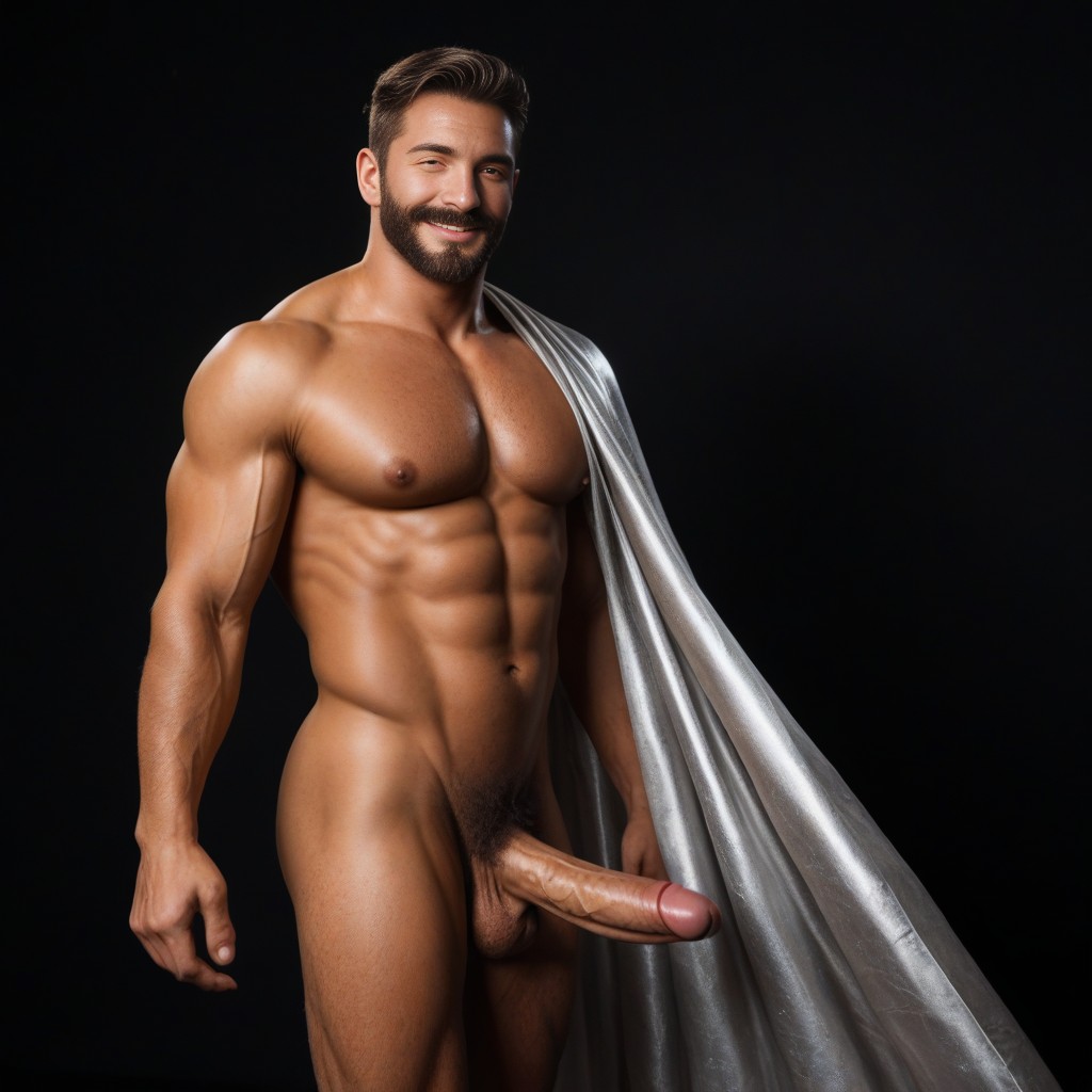 Hard Abs, Wide Jaw, Hazel Skin AI Gay Porn