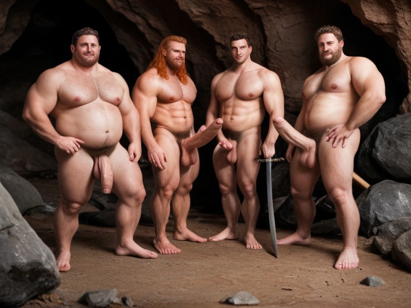Overgrown Body Fur, Feet, Brutish AI Gay Porn