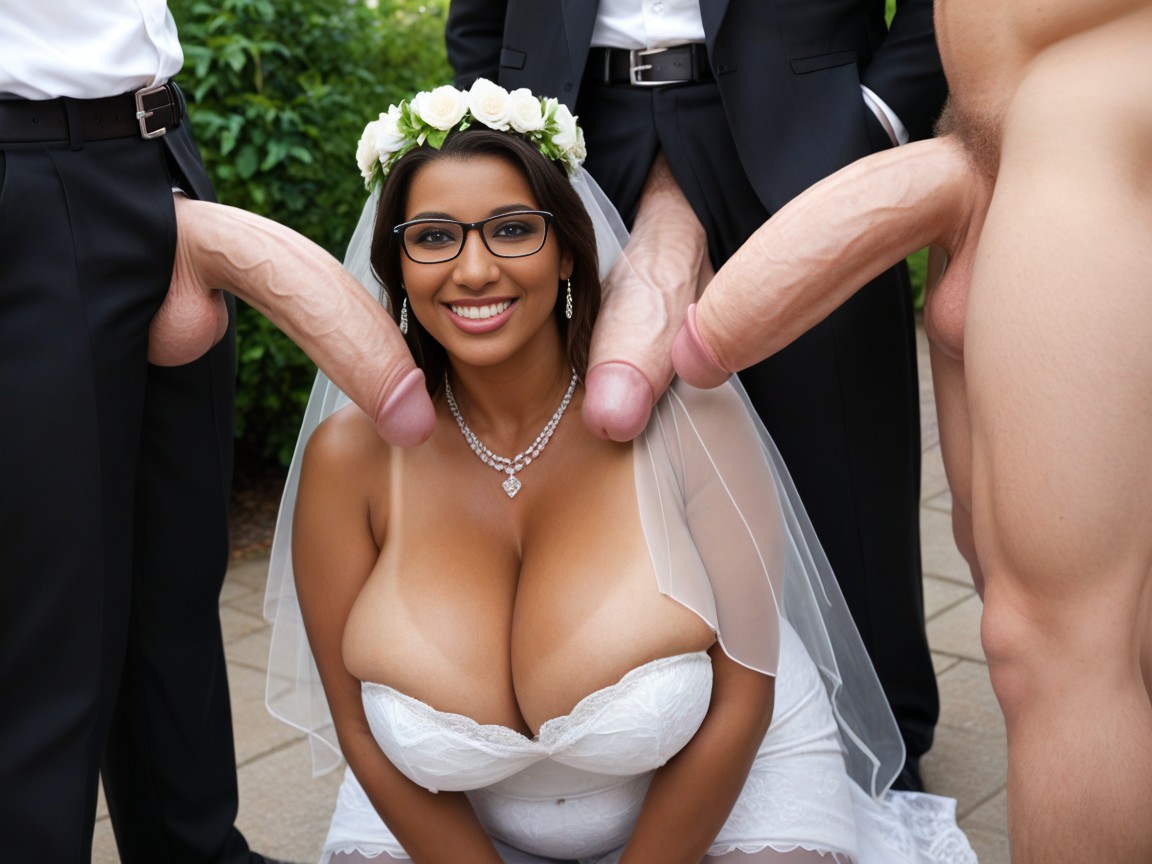 Flower Crown, Dark Tanned Skin, Giant Tits AI Porn