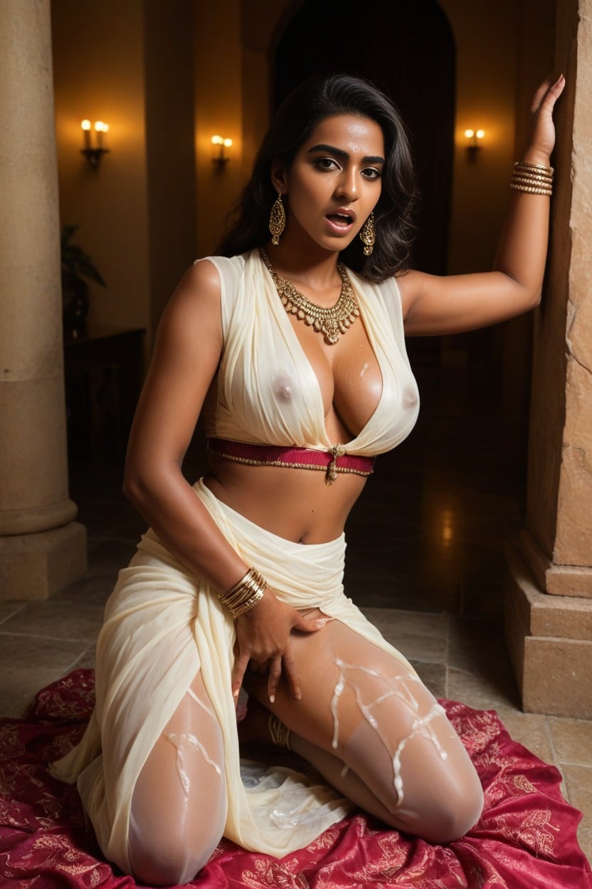 Indian, Blouse, Side View AI Porn