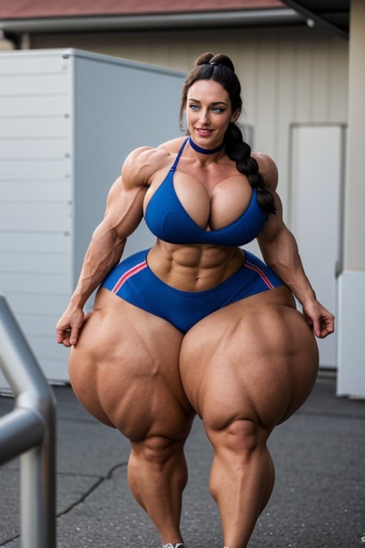 Extremely Long Legs, Wasp Waist, Colossal Hyper Ass AI Porn