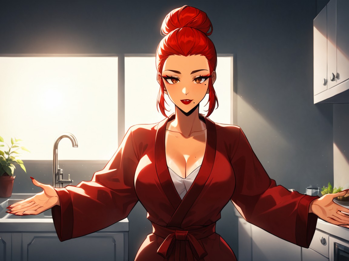 Brazos Extendidos, Beauty Mark, Volumetric Lighting Porno latina IA