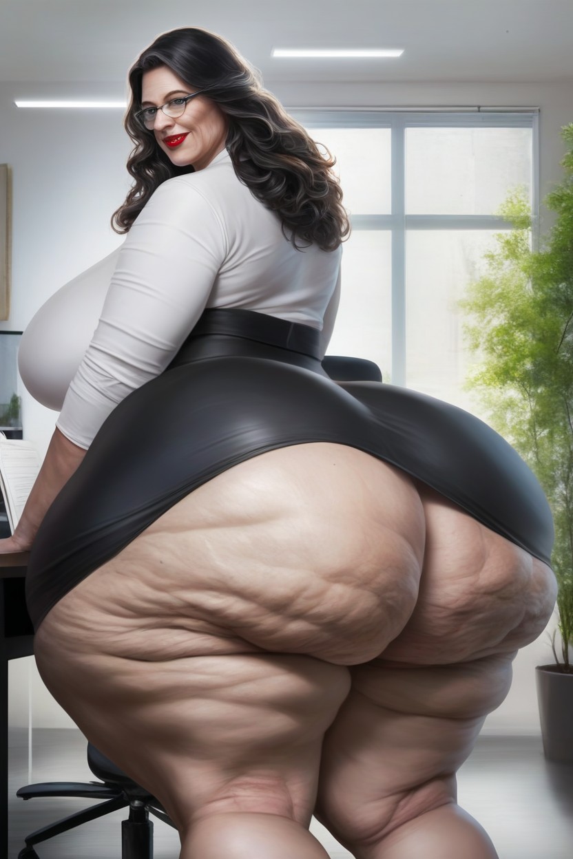 Monster Fake Butt, Extremely Wide Hips, Ass Triple Width Of Shoulders AI Porn
