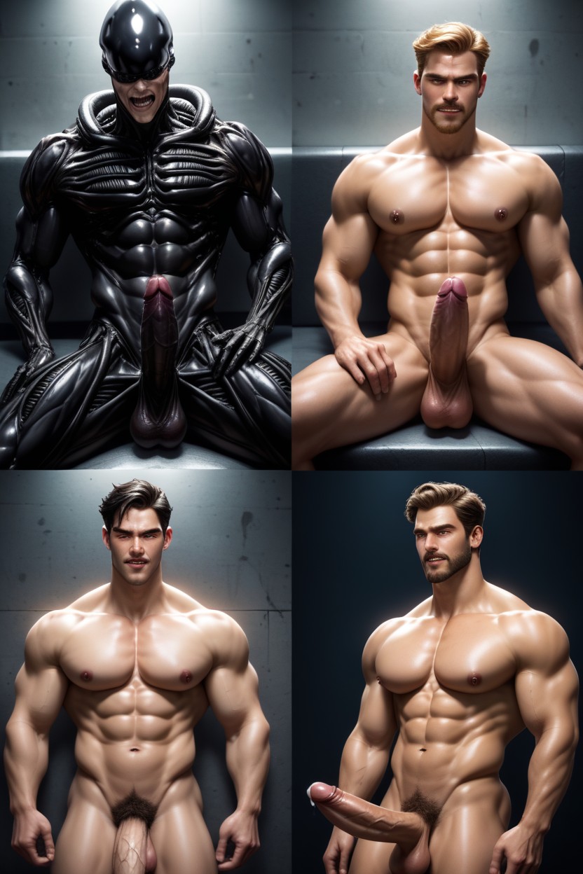 18+, Wearing Tight, Large Pecs AI Gay Porn