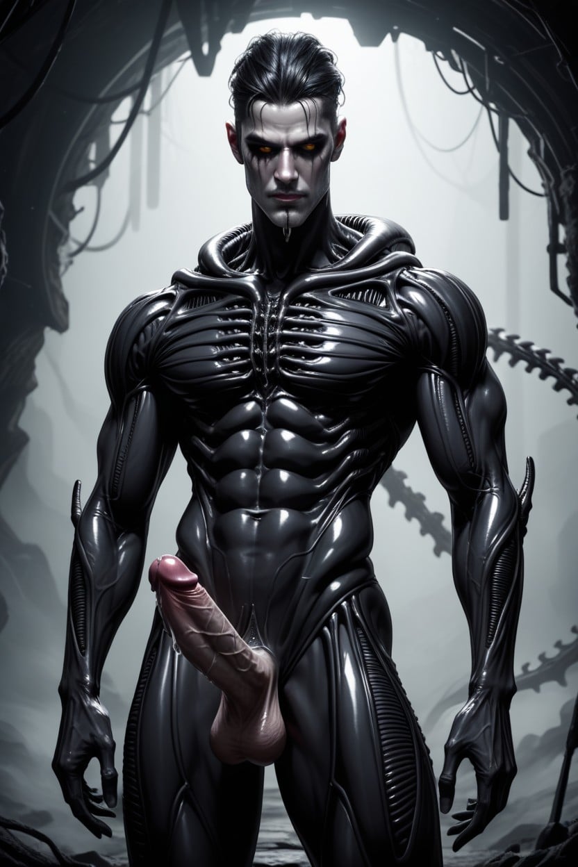 His Face And Hair Is Fully Visible, Dick Is Pale Human Flesh Coloured, High Detail AI Gay Porn