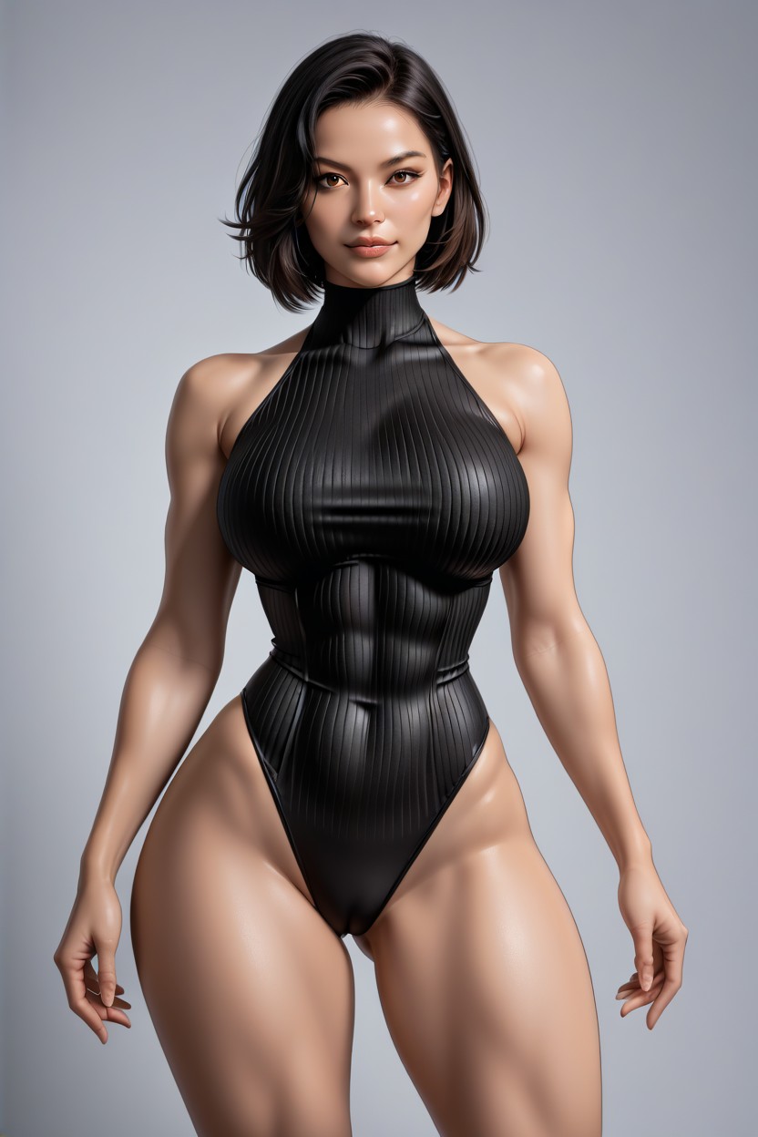 No Jewelry, Defined Abs, Clearly Outlined And Straining Against The Fabric AI Porn