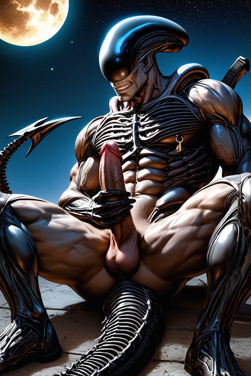 Alien Planet, No Helmet, Moon AI Gay Porn