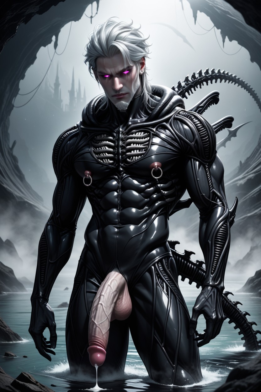He Is Fully Human, 18+, Jerking Off AI Gay Porn