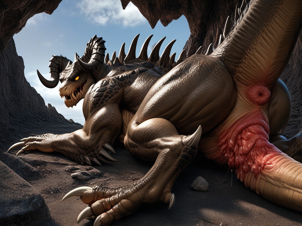 Cloaca, Swollen Cloaca, Asshole Inside Cloaca Furry IA