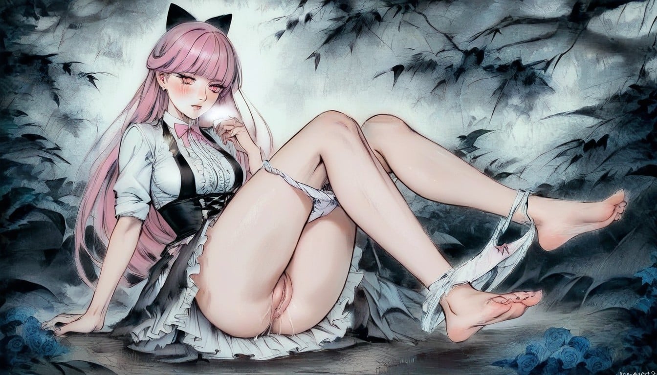 Skinny, Big Round Eyes, Horny Hentai AI Porn