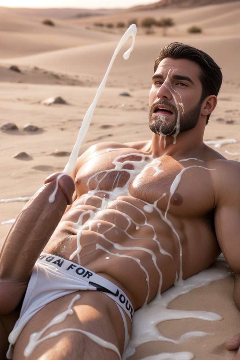 Cum On Head And Hair, Cum On Clothes, Night AI Gay Porn