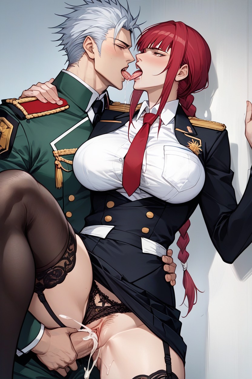 Tie, Military, Saliva Dripping Hentai AI Porn