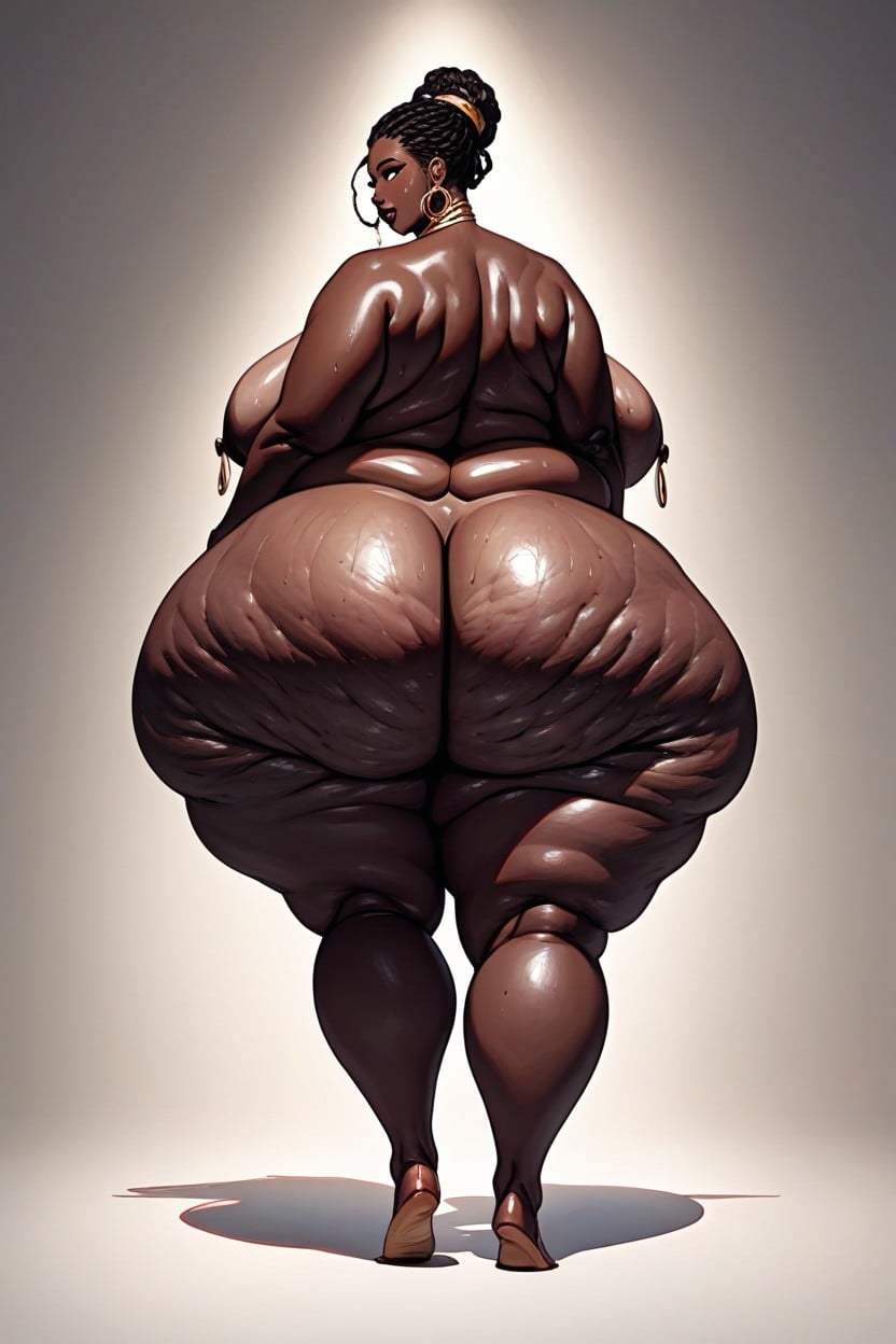 Drooping Massive Tubular Breasts, Hottentot Venus Ssbbw Body, Hyper Saggy Heavy Breasts Porno BBW IA