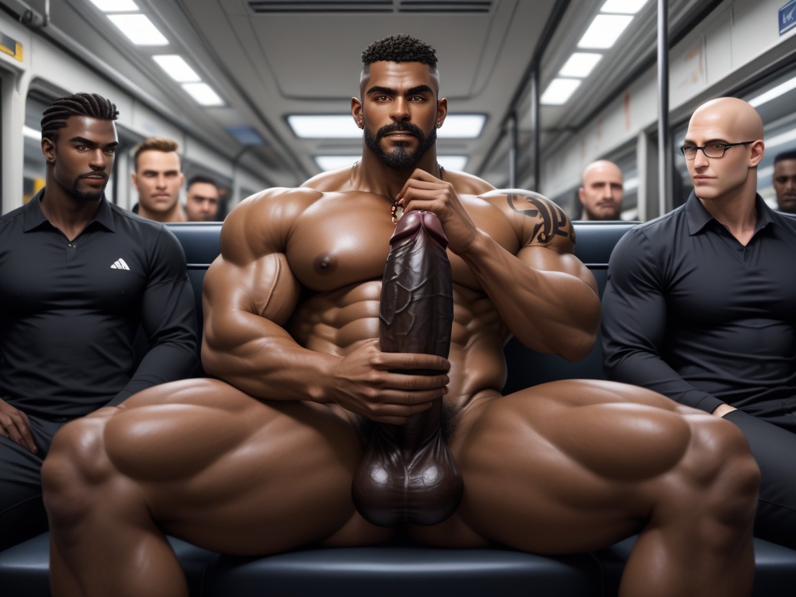 Amazing Lover, Huge Cheekbones, African AI Gay Porn