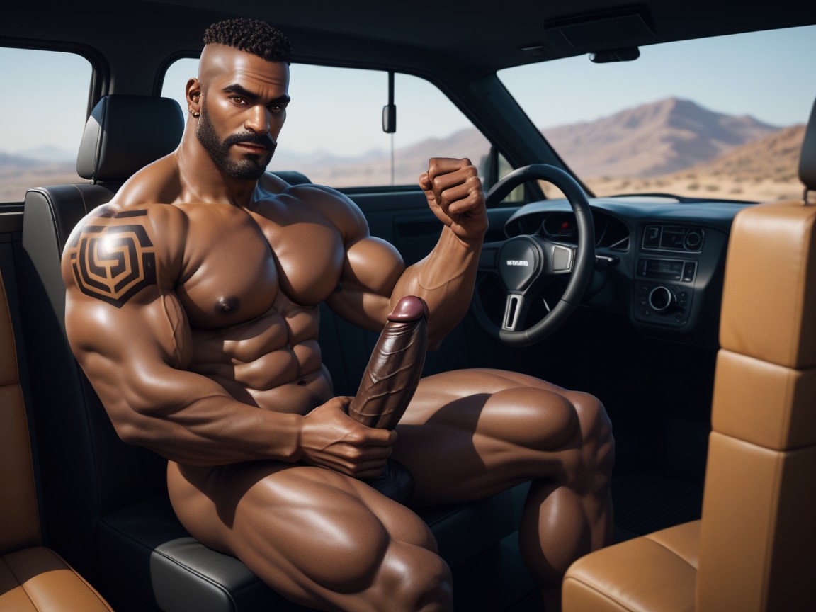 Full Body, Masturbation, Ghetto AI Gay Porn