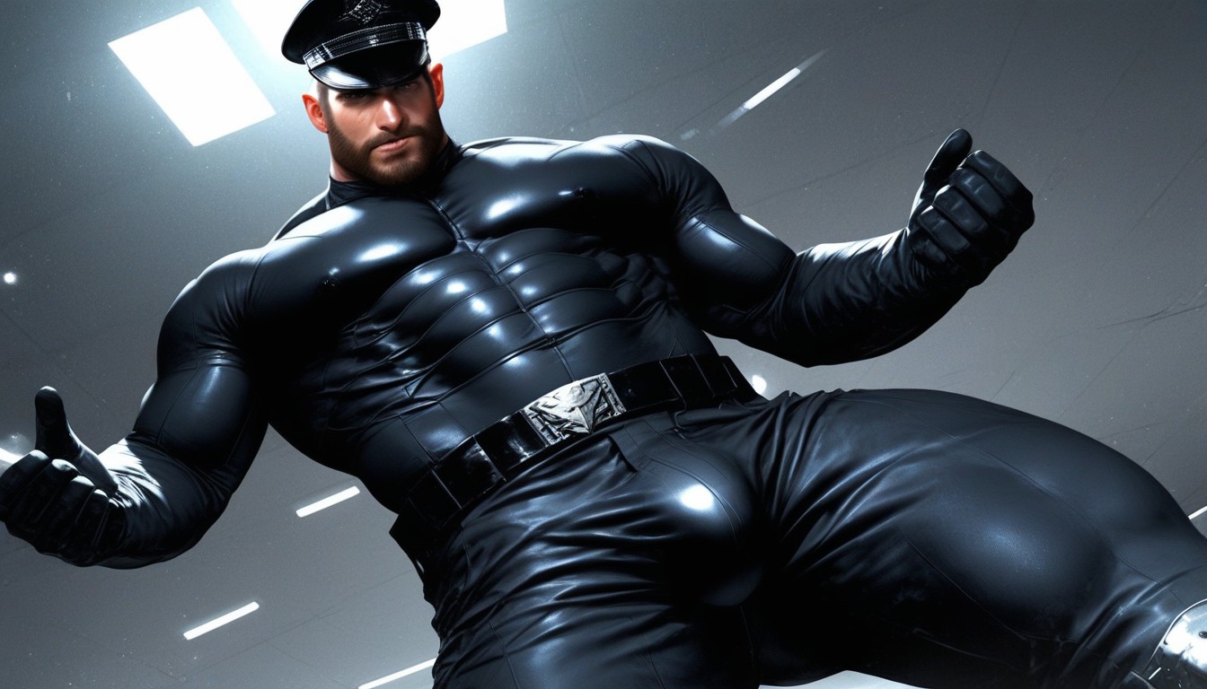 D Render, Subtle Cameltoe Shaped Bulge, Sweat On Chest And Abs AI Gay Porn