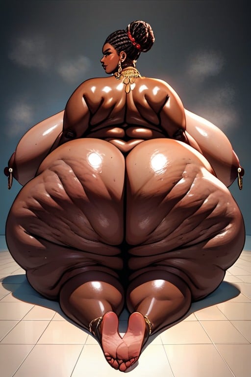 18+, Rear View, Sitting Down BBW AI Porn