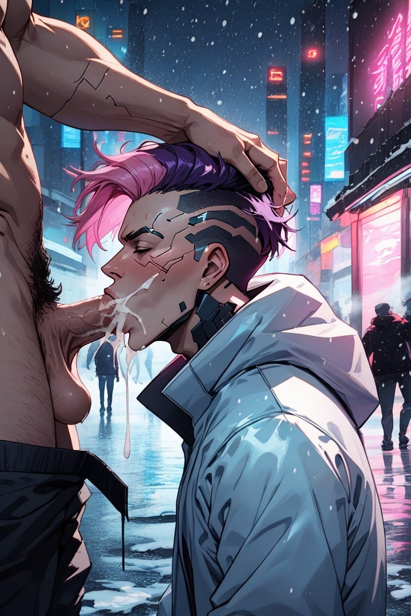 Snow, Cyberpunk Hacker, Cyberpunk Body AI Gay Porn