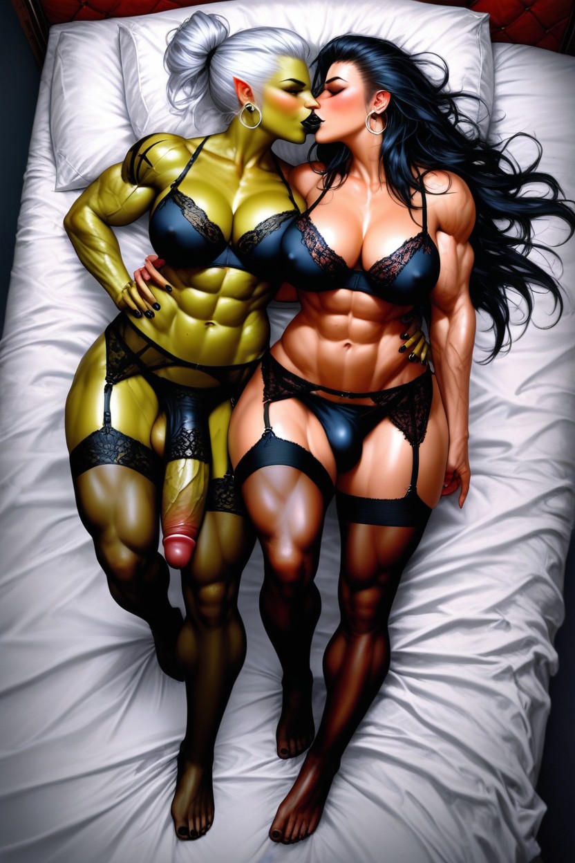 Long Cock, Large Breasts, Orc Futanari Hentai AI Porn