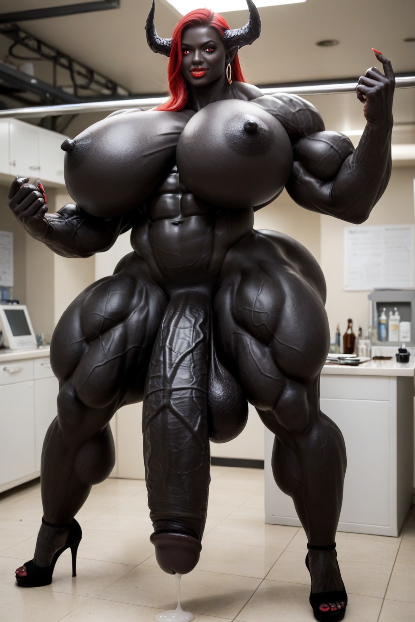 Gigantic Muscle, Thick Thighs, Muscular Veins Porno shemale IA