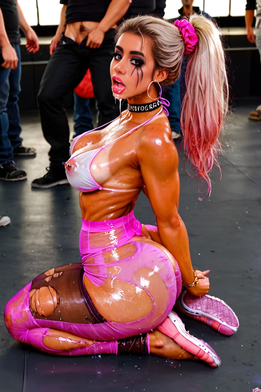 Beautiful Face, Arched Back, Hair Pulling AI Porn