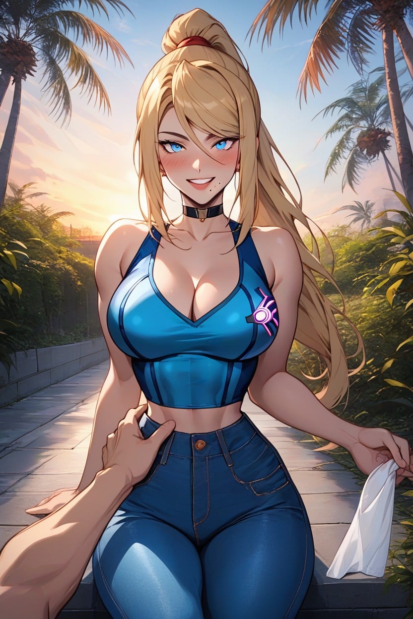 Amusement Park, Wide Hips, Wide Smile AI Porn
