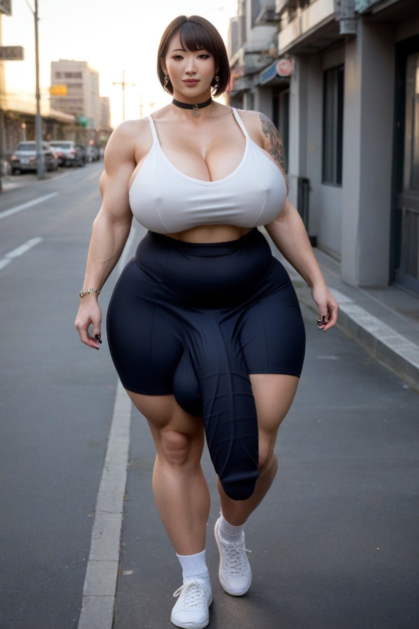 Hollow Chew, Bulge Under Skirt, Hyper Bulge 人妖AI黃片