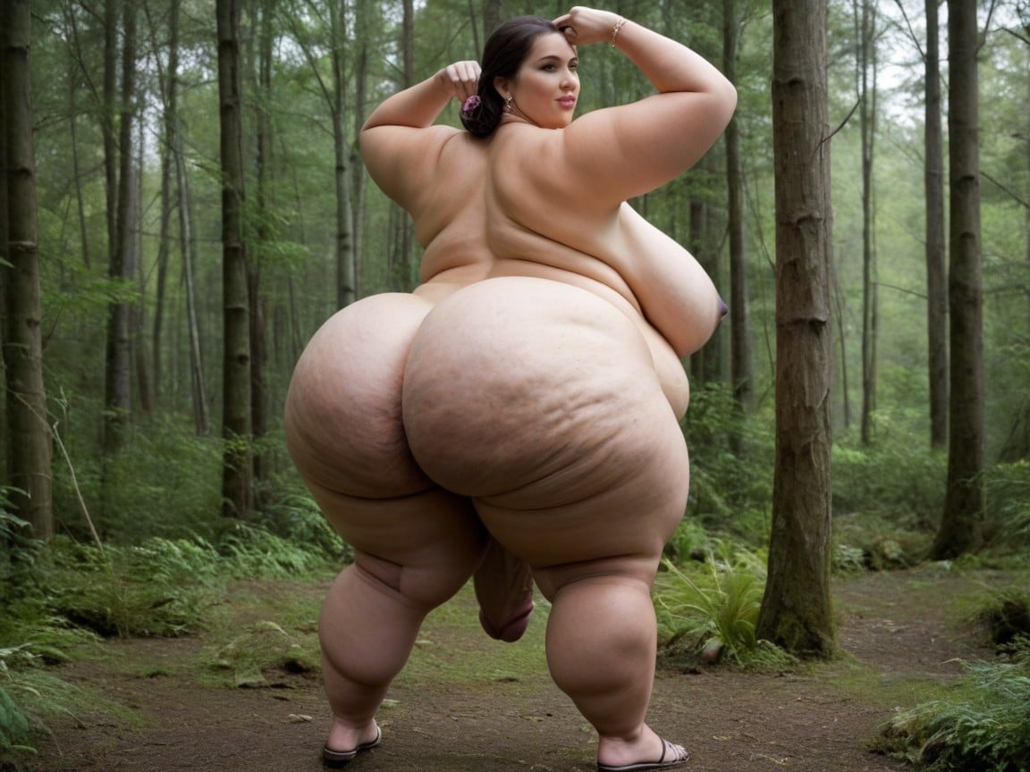 Every Detail In Focus Ultrahd Quality, Her Wrinkled Skin Showing Every Vein And Spot Her Hips, 30+ BBW AI Porn