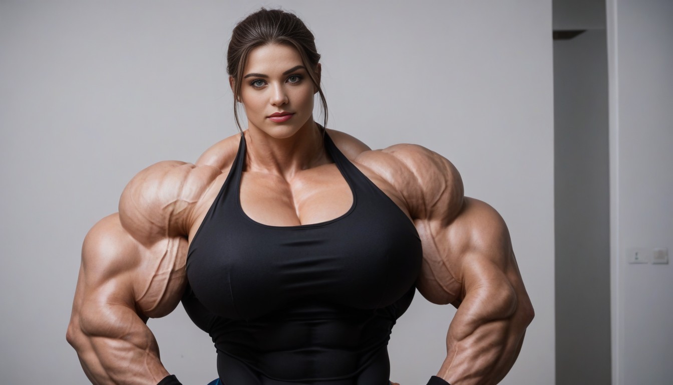 Blue Eyes, Extremely Broad Shoulders, Waist Shot AI Porn