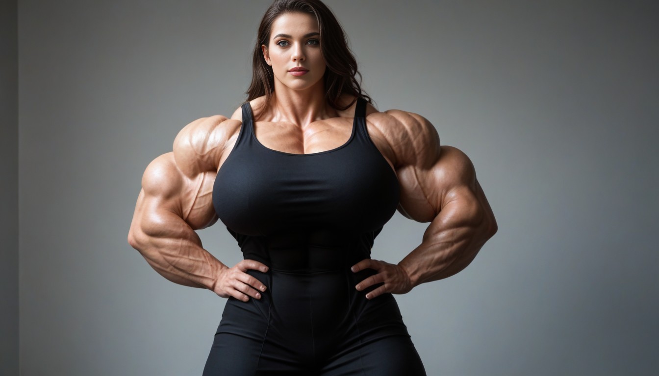 Muscular Arms, Thick Neck, Defined Muscles AI Porn
