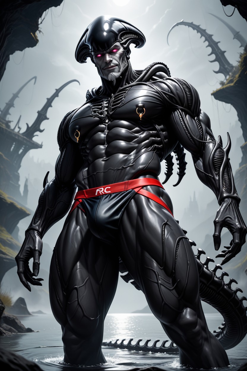 Dark, Bottom Up, Hr Giger Ship AI Gay Porn