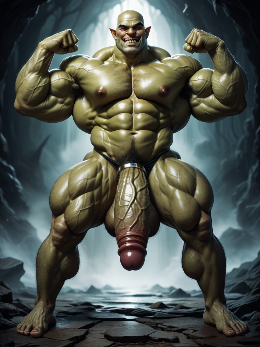 Hairy Body, Goblin, Muscle Growth AI Gay Porn