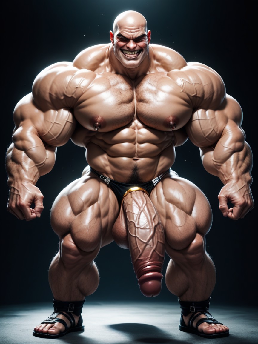 Horny, Veiny Body, Hyper Muscle AI Gay Porn