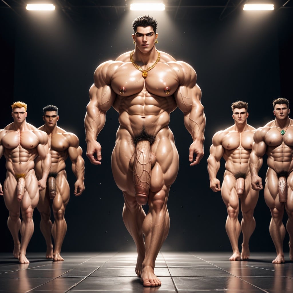 Sweat, High Resolution, Hyper Arms AI Gay Porn