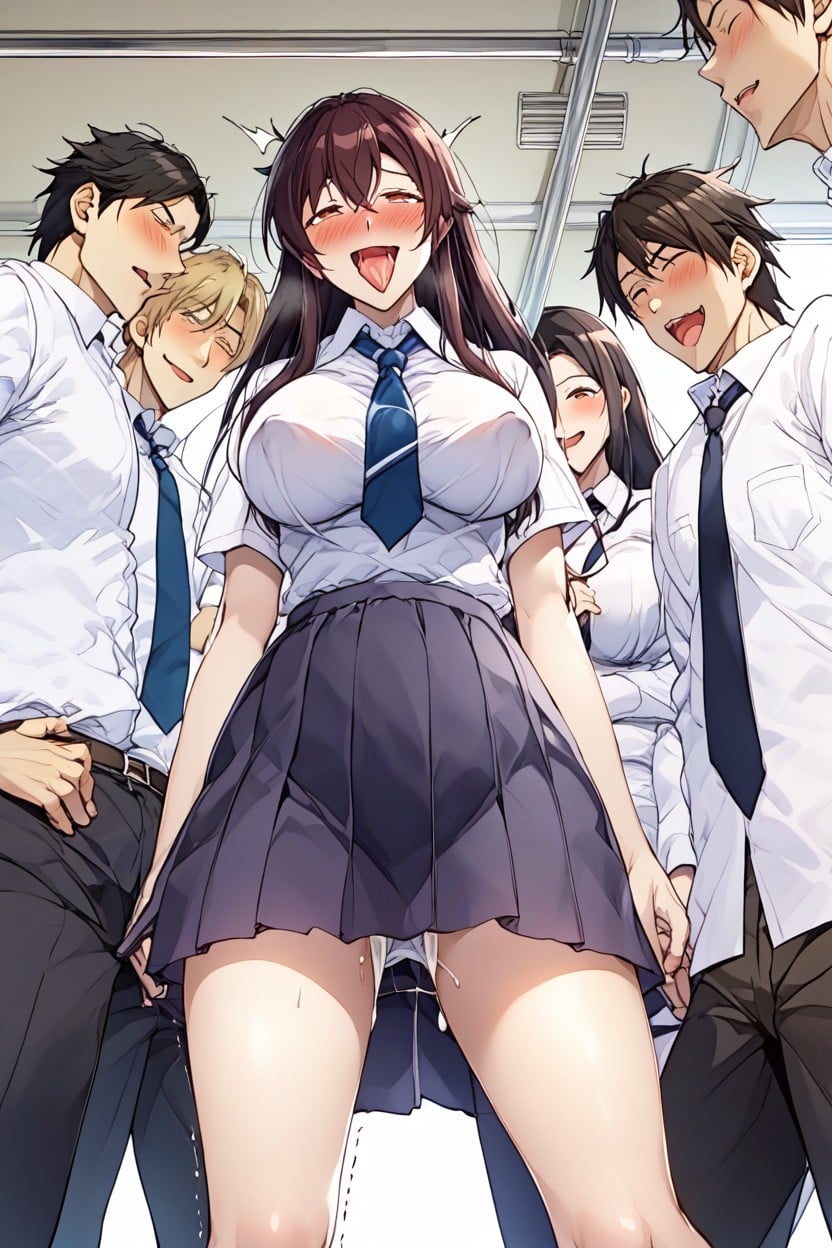 Kiss, Harem, Embarrassed Hentai AI Porn
