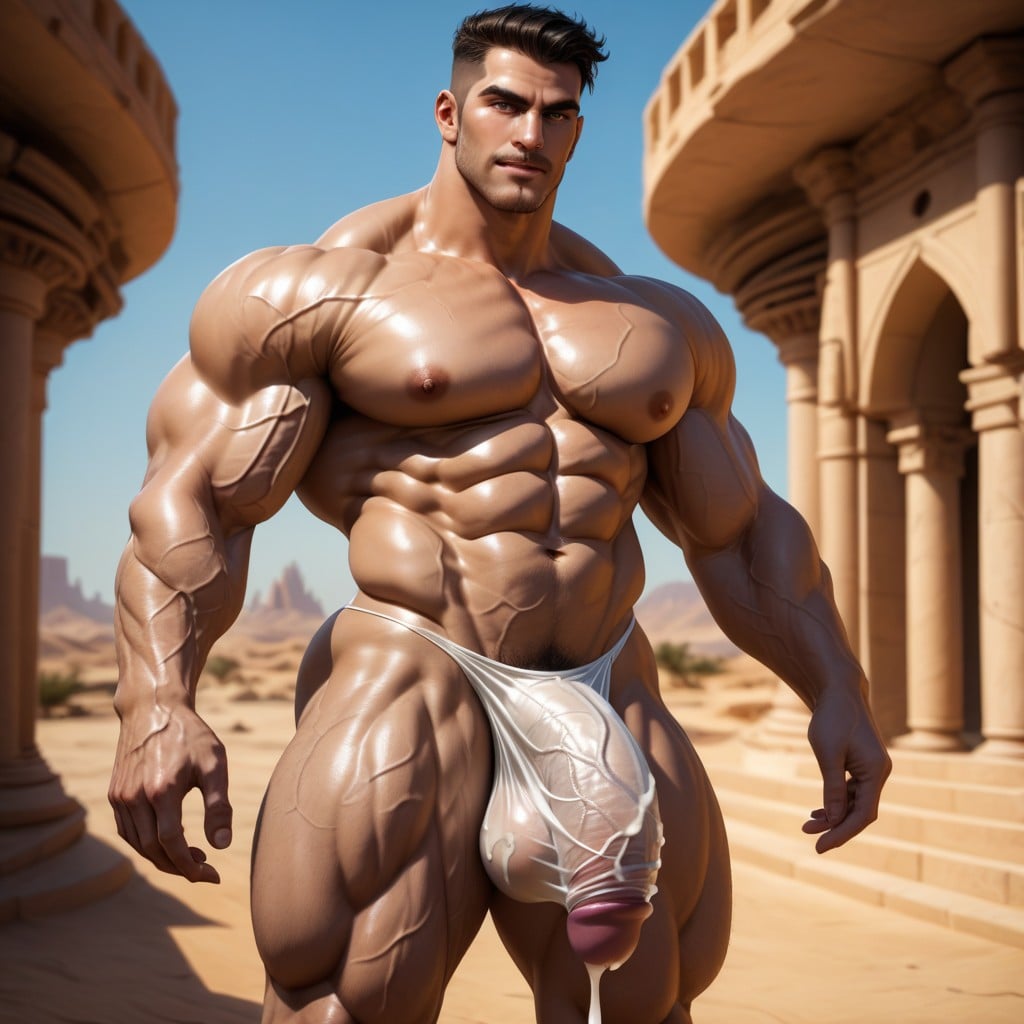 Veiny Abdominal Muscles, Excessive Cum, Absurd Res AI Gay Porn