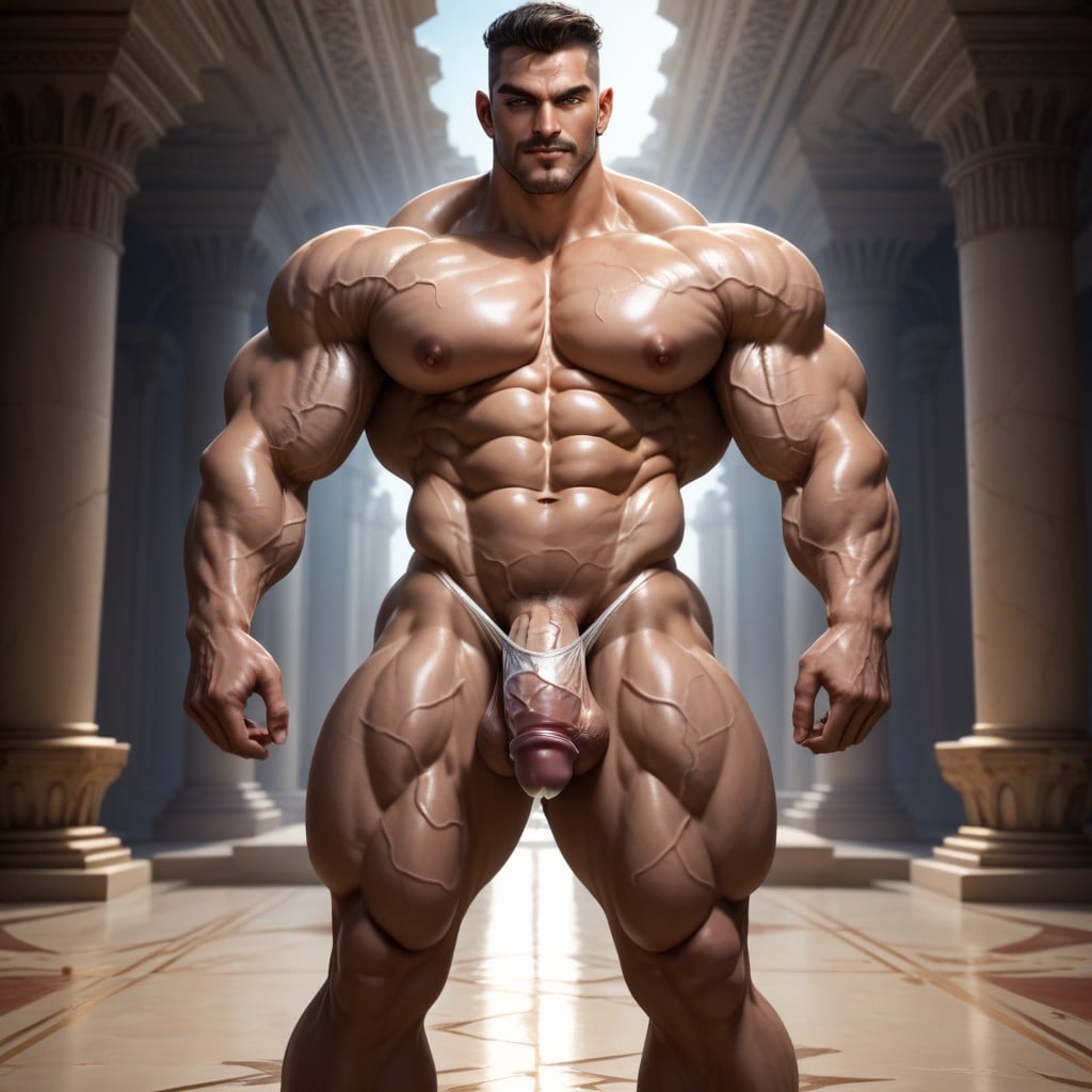 Veiny Glutes, Manly Face, Djinn AI Gay Porn