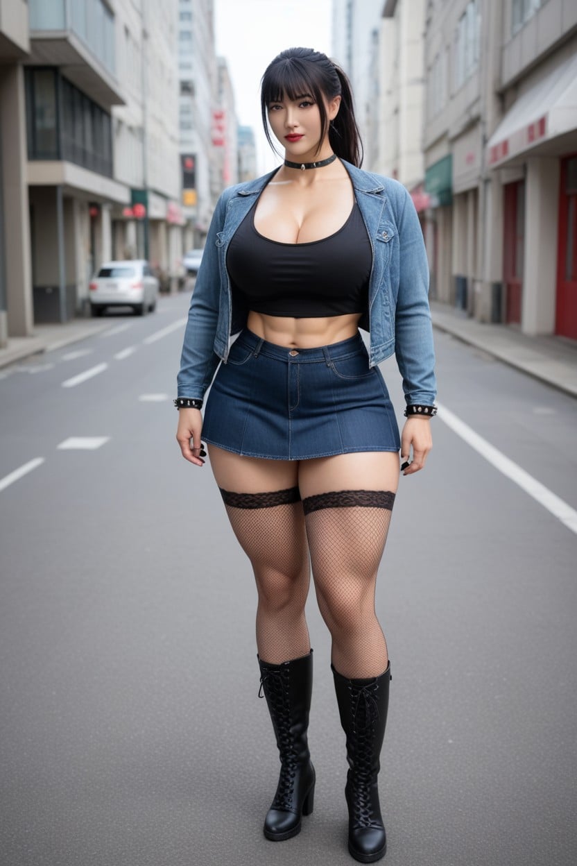 Cute, Emo, Wind In Hair Asian AI Porn